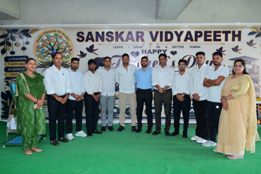 Sanskar Vidyapeeth teachers at the Teacher’s Day celebration